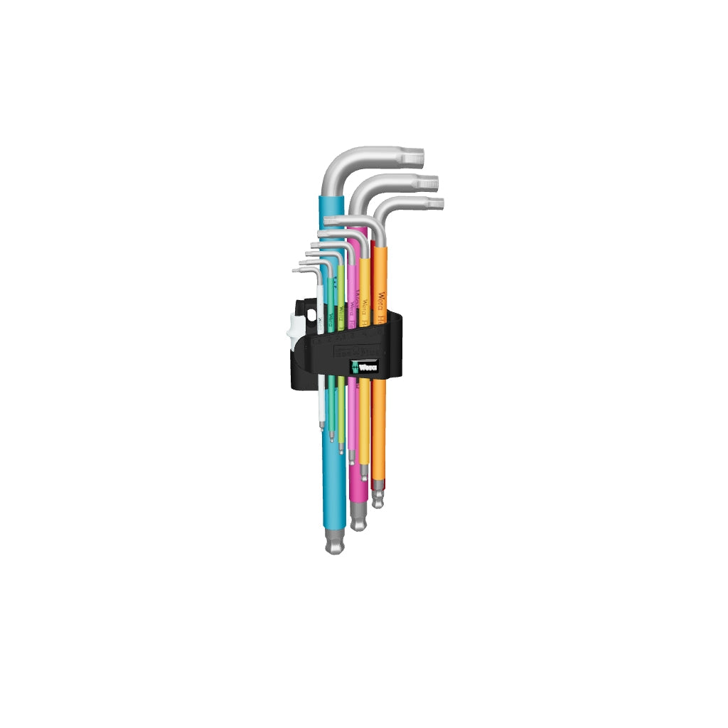 Wera 022669 Metric Multicolor Stainless Steel Ball End Hex L-key Set - WR022669 - KC Tool