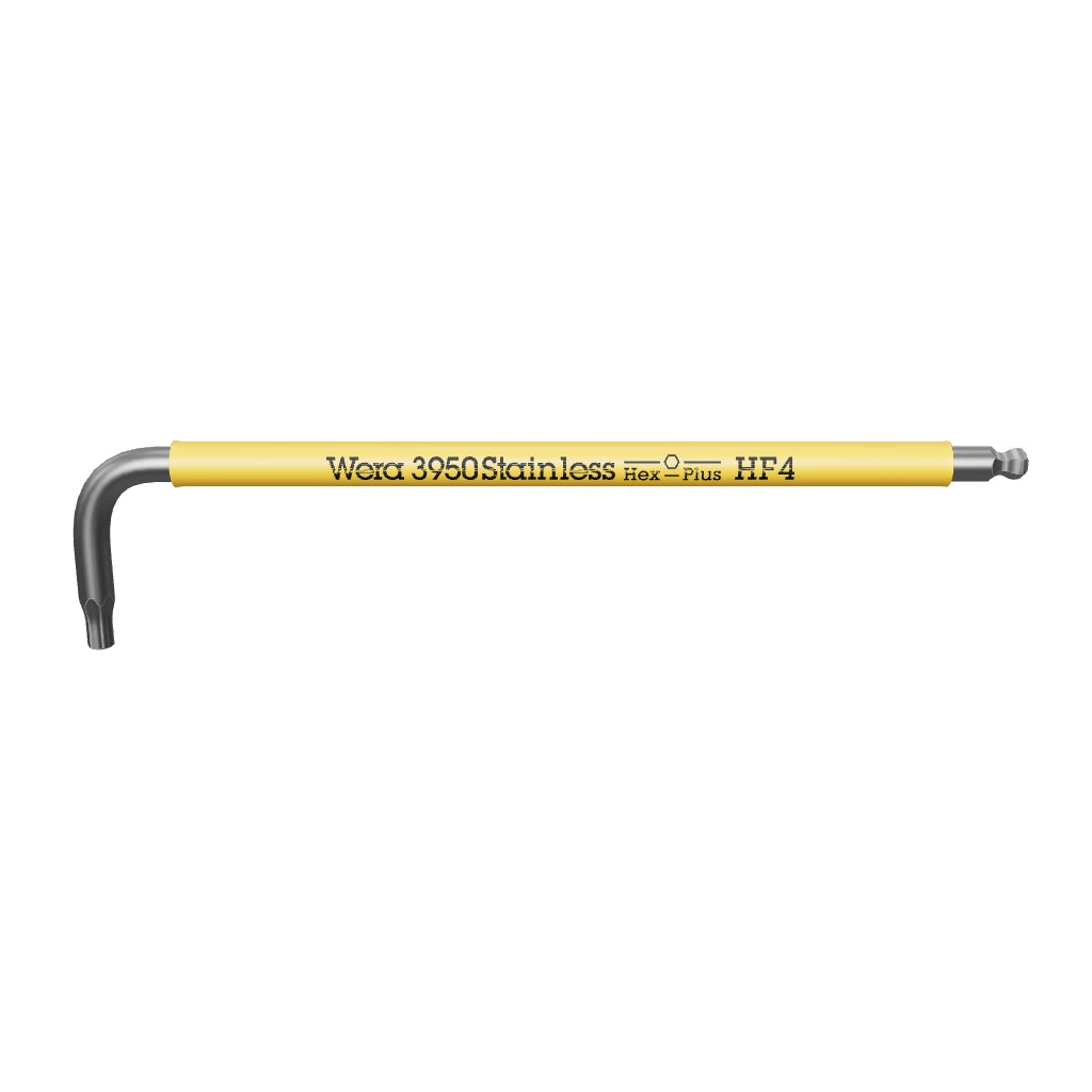 Wera 022694 SPKL Multicolor Stainless Metric Hex L-key with Holding Function, 4.0mm (Yellow) - WR022694 - KC Tool