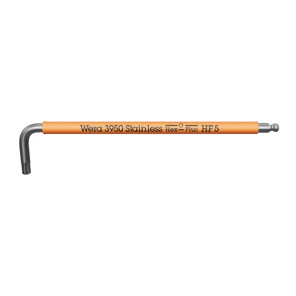 Wera 022695 SPKL Multicolor Stainless Metric Hex L-key with Holding Function, 5.0mm (Orange) - WR022695 - KC Tool