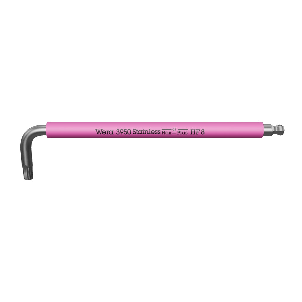 Wera 022697 SPKL Multicolor Stainless Metric Hex L-key with Holding Function, 8.0mm (Pink) - WR022697 - KC Tool