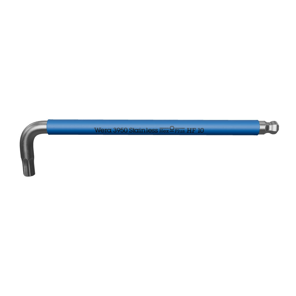 Wera 022698 SPKL Multicolor Stainless Metric Hex L-key with Holding Function, 10mm (Blue) - WR022698 - KC Tool