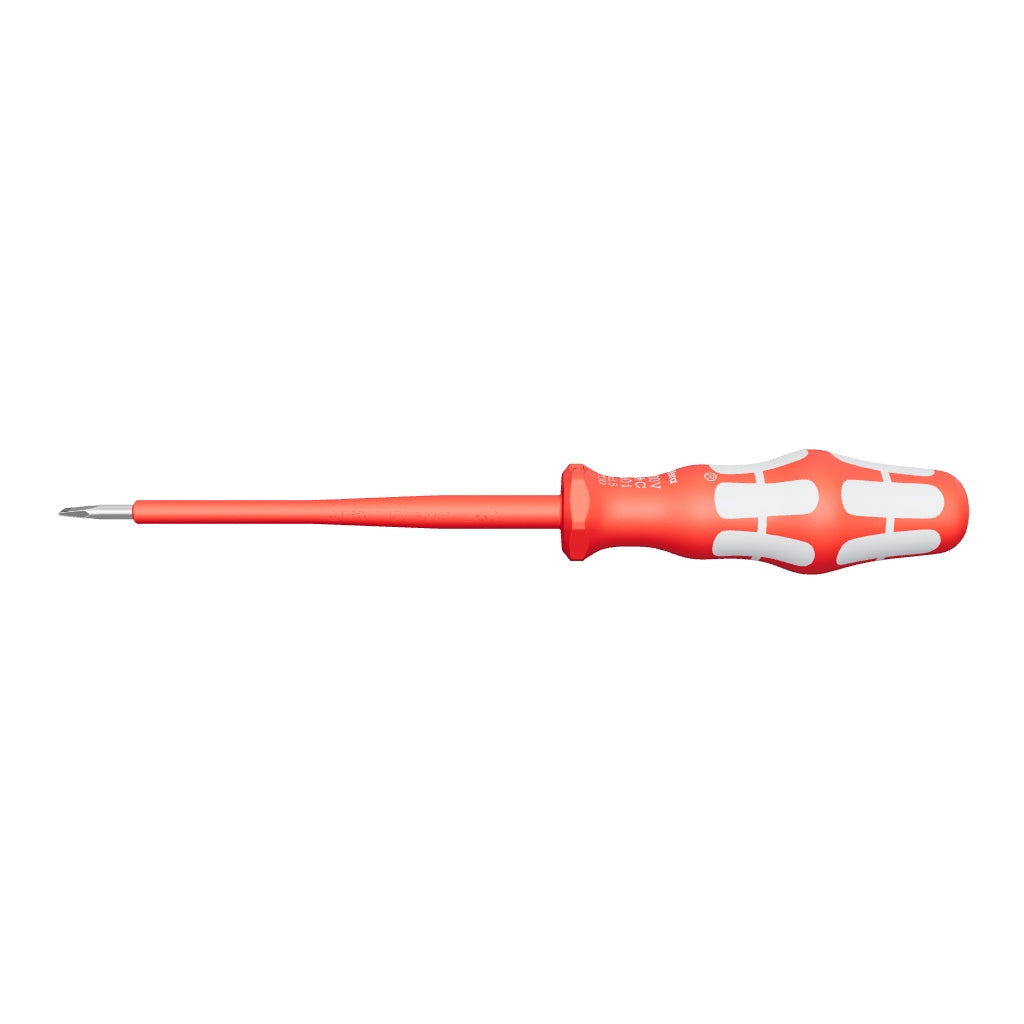 Wera 022730 Kraftform Plus VDE Stainless Steel Slotted Screwdriver, 3.5 x 100mm - WR022730 - KC Tool