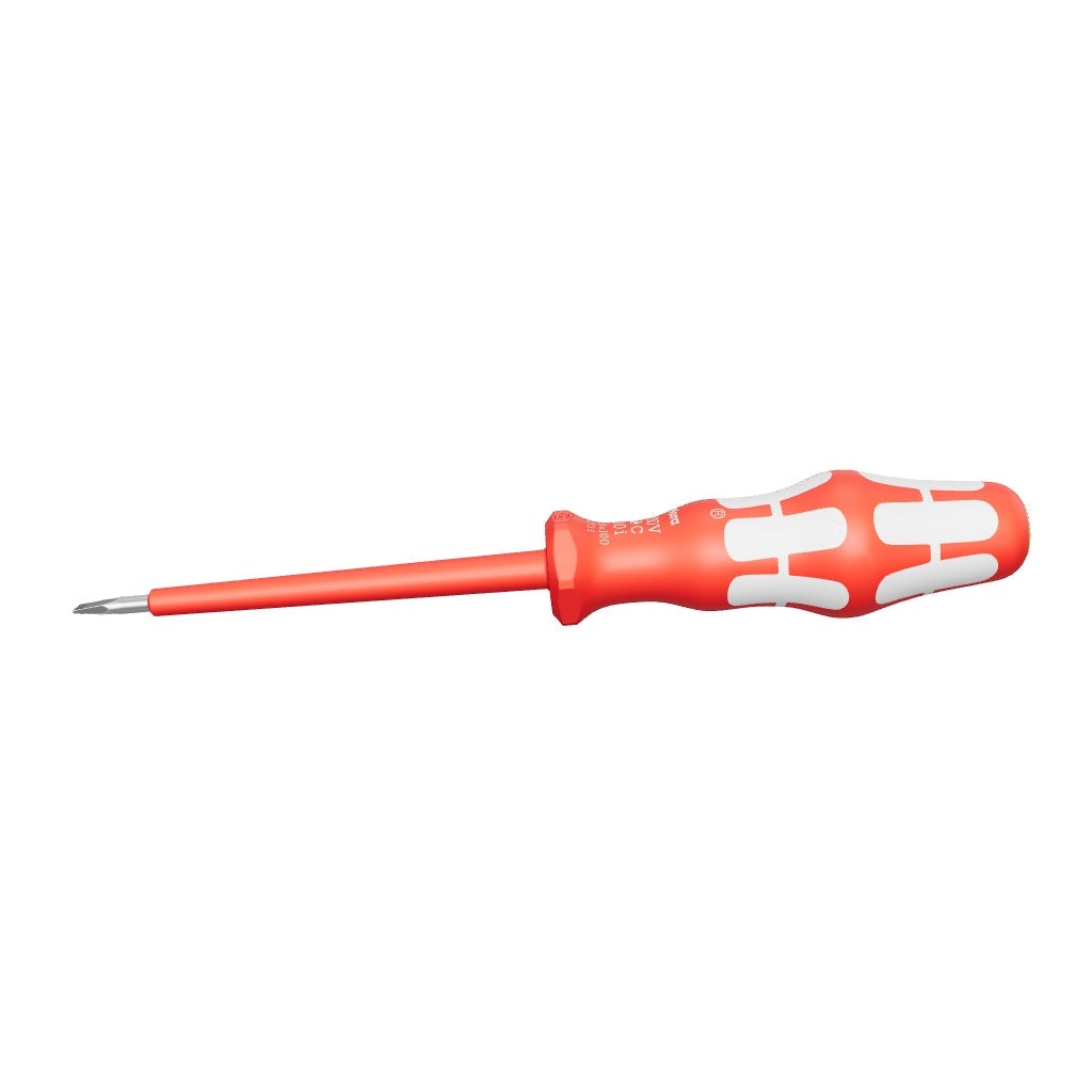 Wera 022731 Kraftform Plus VDE Stainless Steel Slotted Screwdriver, 4.0 x 100mm - WR022731 - KC Tool