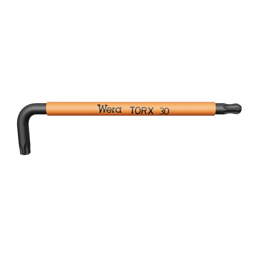 Wera 024357 T30 x 122mm Ball-End TORX® + Security TORX® L-key (Light Orange) - WR024357 - KC Tool