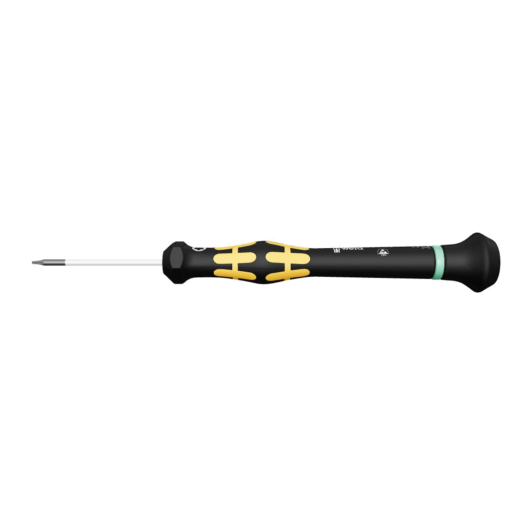 Wera 030158 ESD 1567 TORX® Kraftform Micro Screwdriver for TORX® Screws, TX 2 x 40 mm - WR030158 - KC Tool