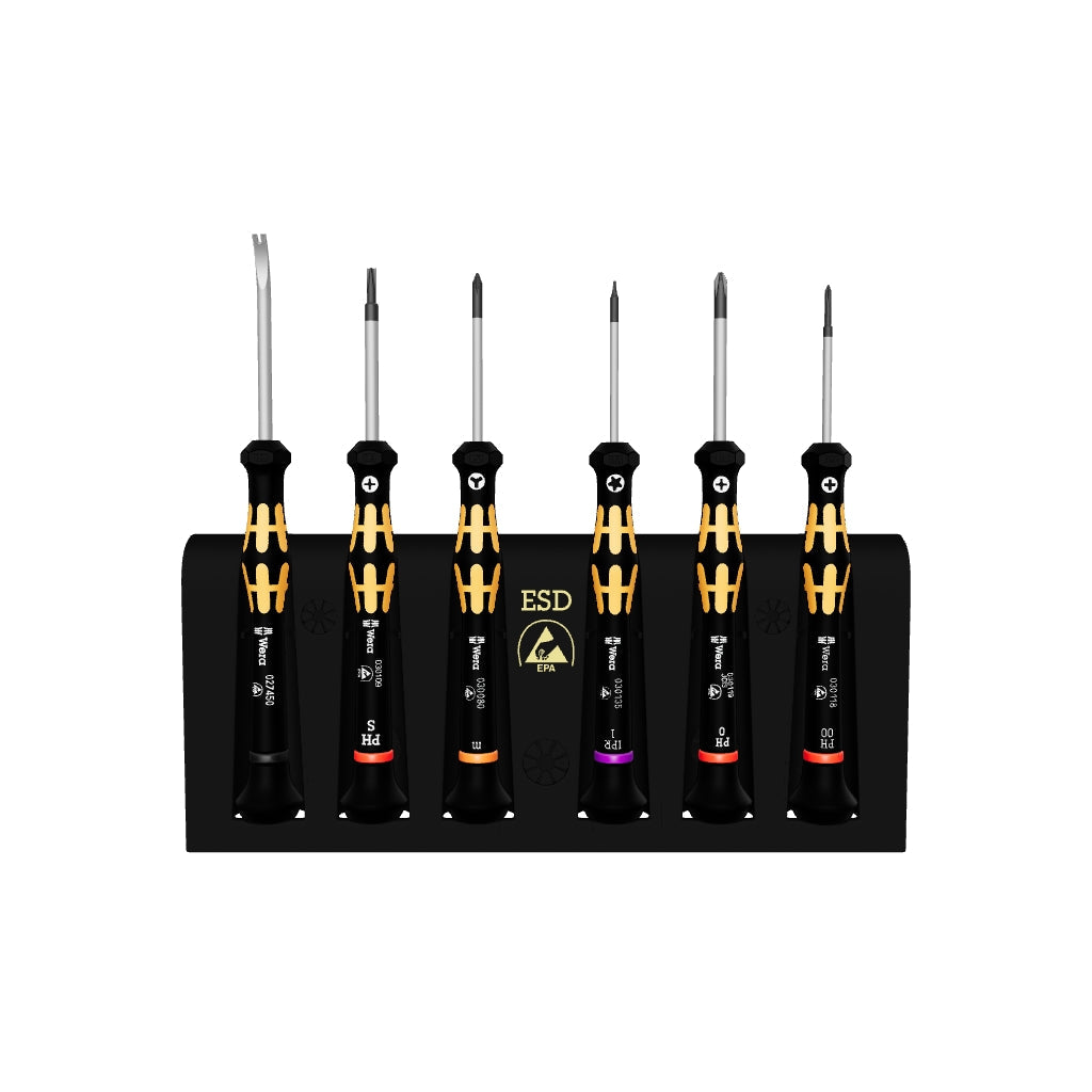 Wera 030182 Kraftform Micro 6 ESD Smartphone Repair Kit 1 - WR030182 - KC Tool