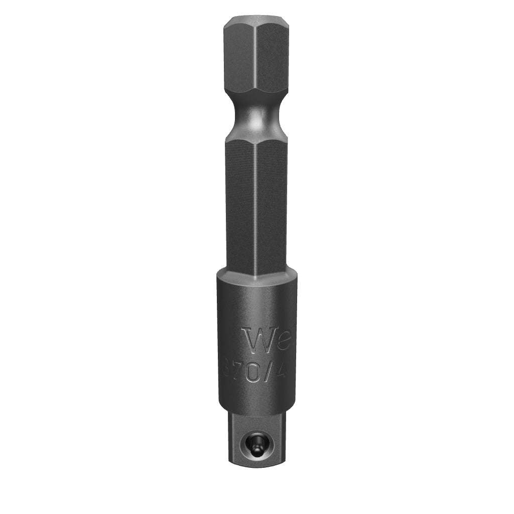 Wera 050220 Male 1/4" Hex to Male 3/8" Square Drive Power Tool Adaptor - 100mm - WR050220 - KC Tool
