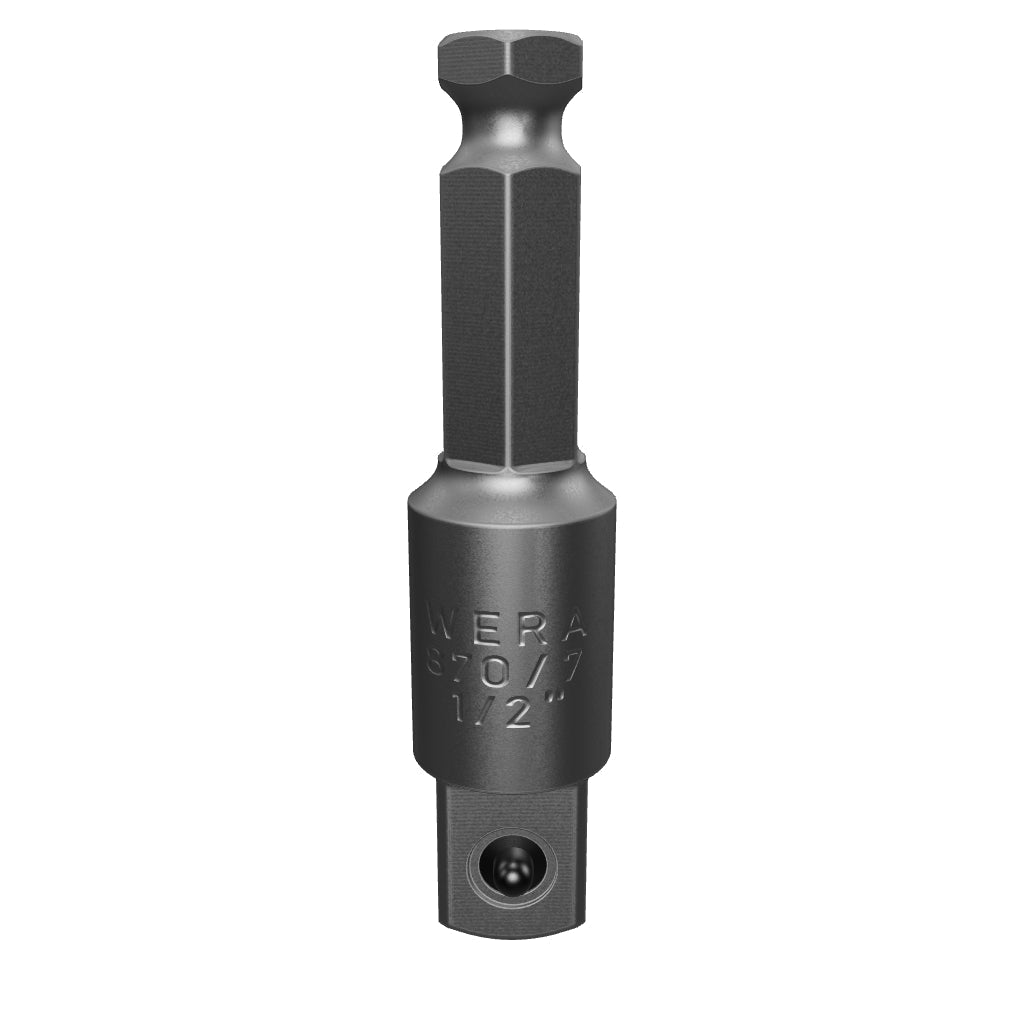 Wera 050510 Adapter 7/16" Hex to 1/2" Square - WR050510 - KC Tool