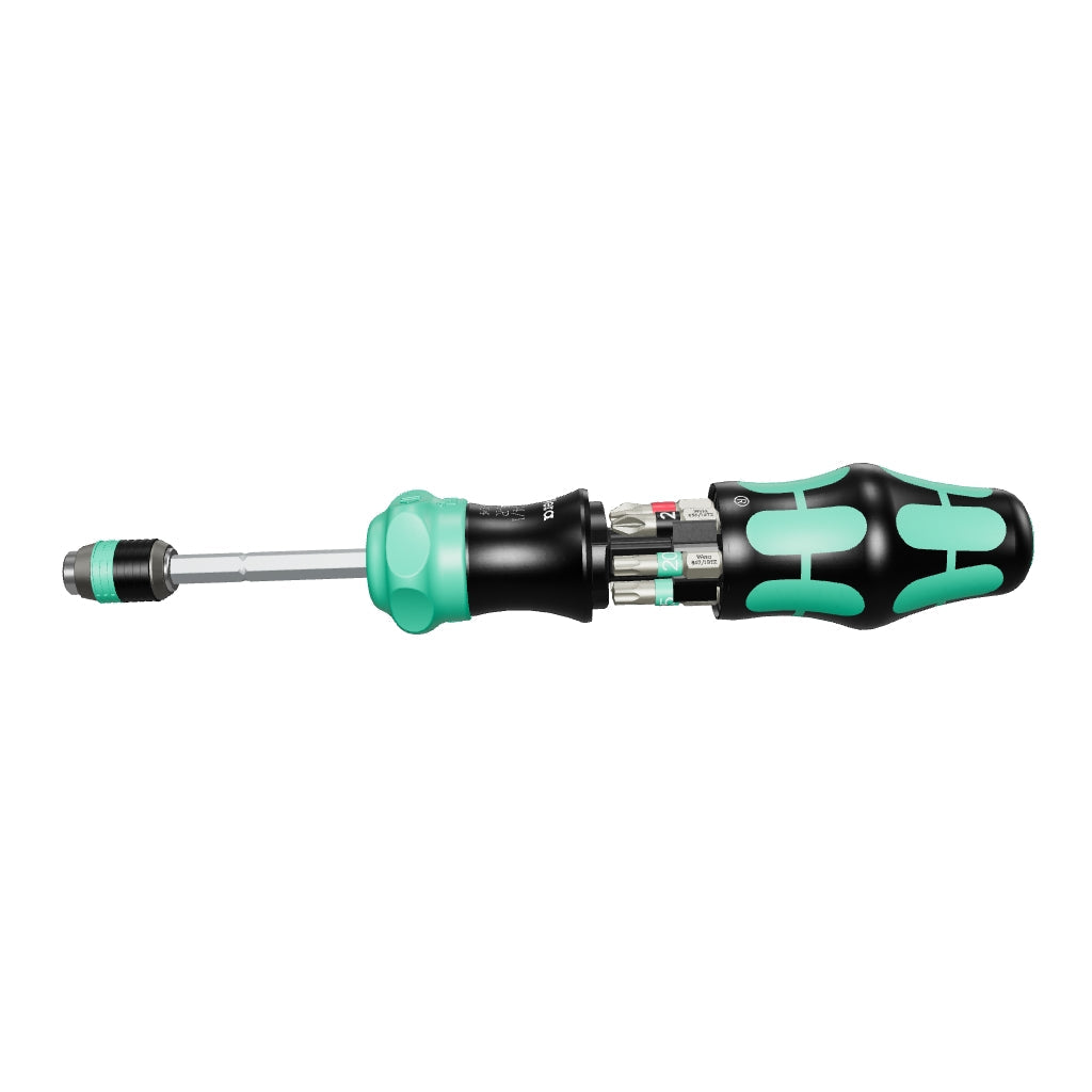 Wera 051513 Kraftform Kompakt 20 RA-R Ratcheting Bitholder, 7 PIeces - WR051513 - KC Tool