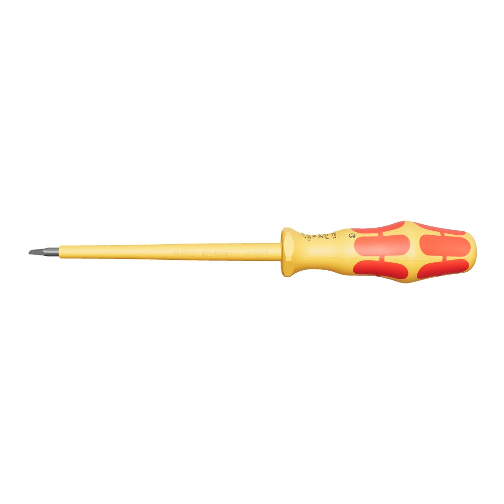 Wera 051587 Kraftform VDE Slotted Screwdriver, 5.5 x 125mm - WR051587 - KC Tool