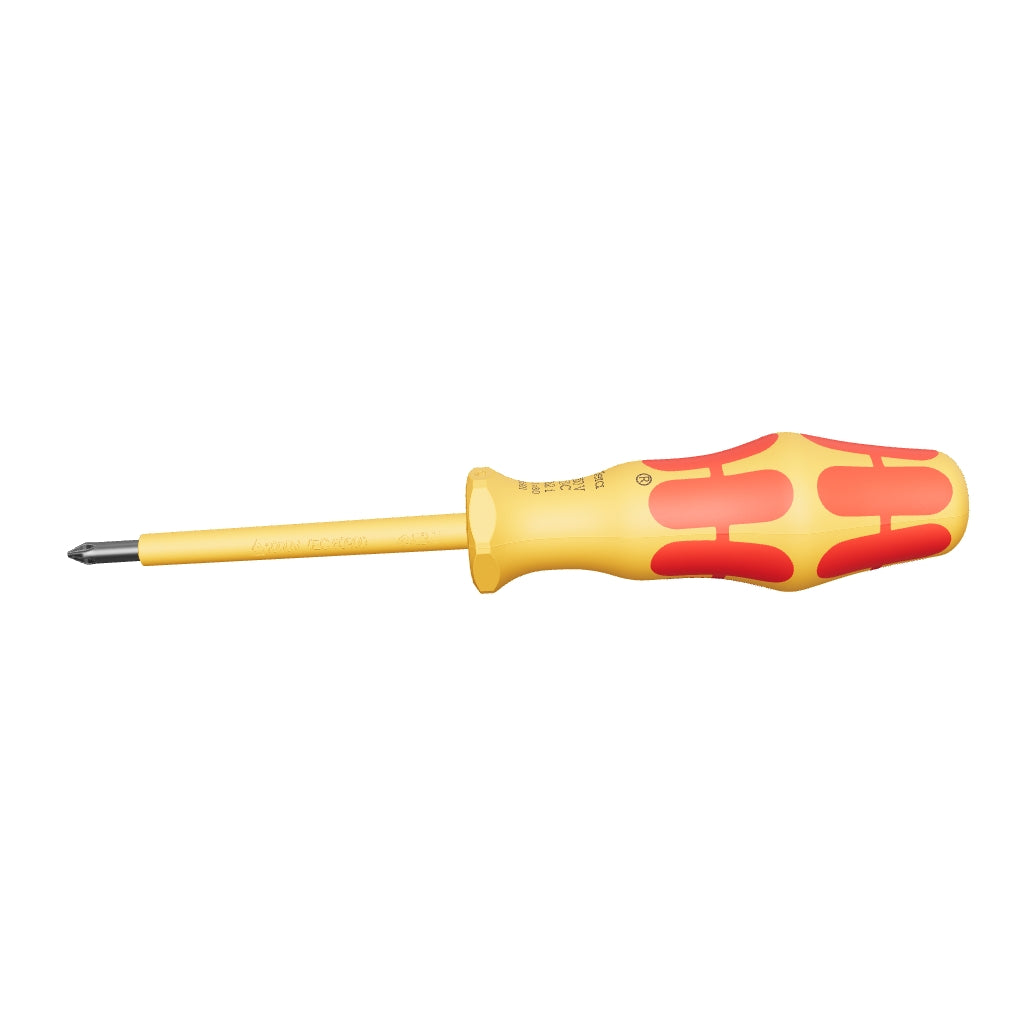 Wera 051601 Kraftform VDE Phillips Screwdriver, #1 x 80mm - WR051601 - KC Tool