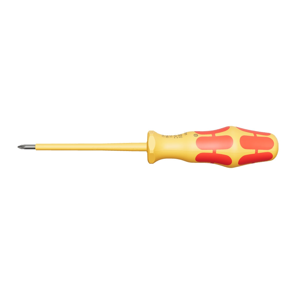 Wera 051611 Kraftform VDE Pozidriv Screwdriver, #1 x 80mm - WR051611 - KC Tool