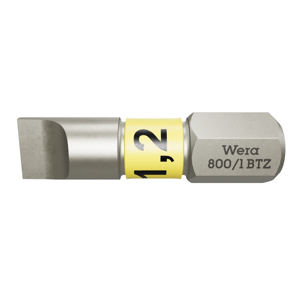 Wera 056068 1.2 x 6.5 x 25mm Slotted BiTorsion Bit - WR056068 - KC Tool