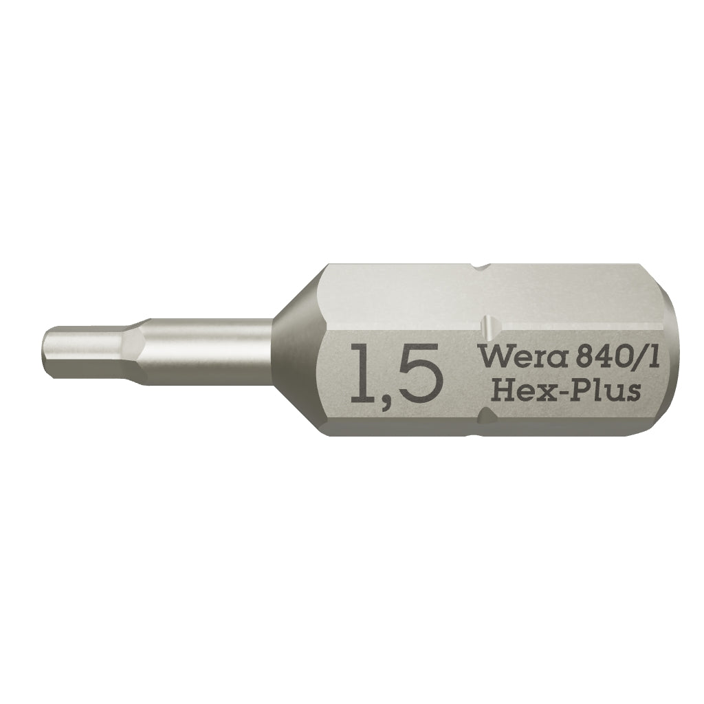 Wera 056303 1.5 x 25mm Hex Bit - WR056303 - KC Tool