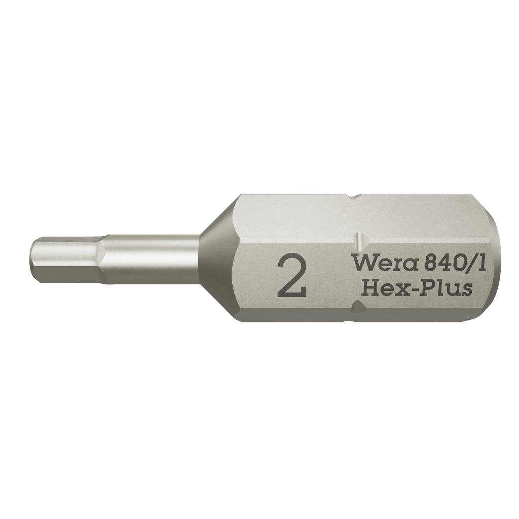 Wera 056305 2 x 25mm Hex Bit - WR056305 - KC Tool