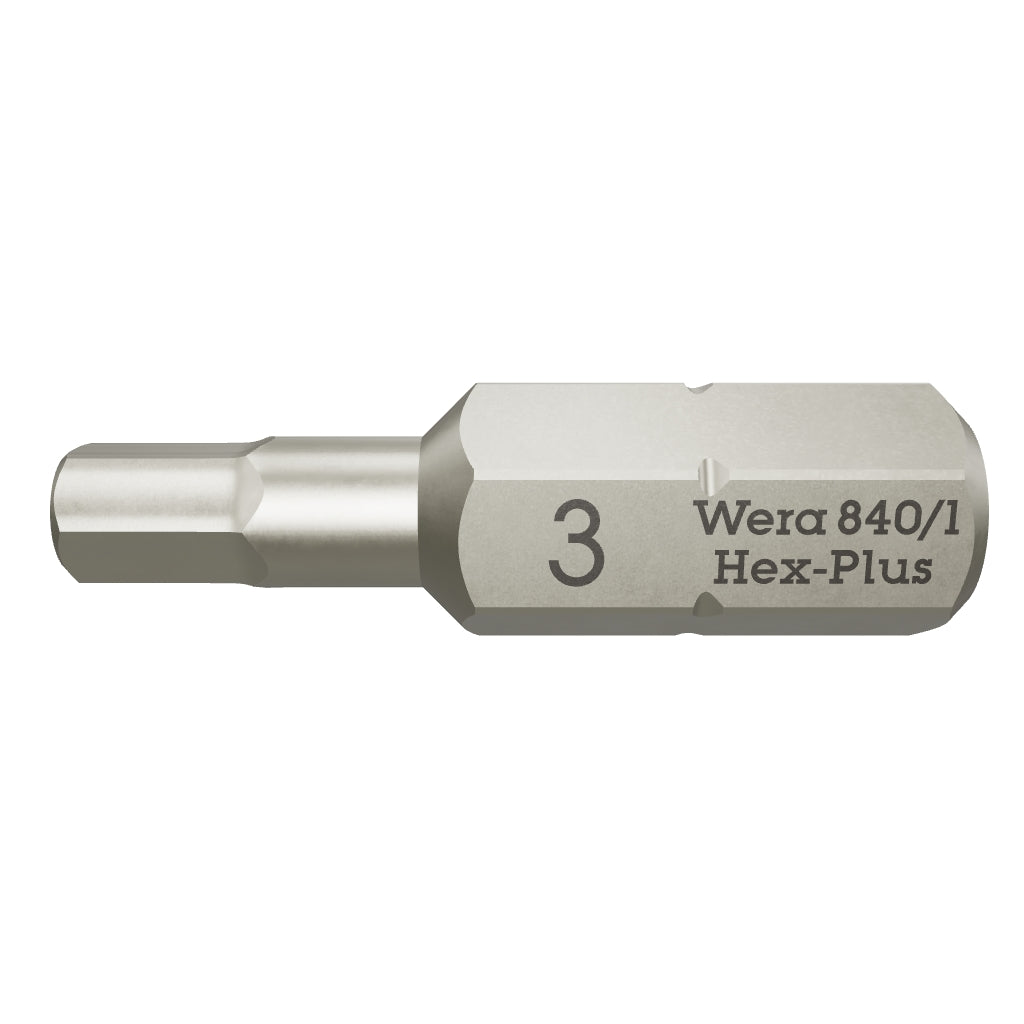 Wera 056315 3 x 25mm Hex Bit - WR056315 - KC Tool