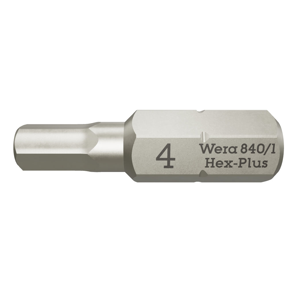 Wera 056320 4 x 25mm Hex Bit - WR056320 - KC Tool