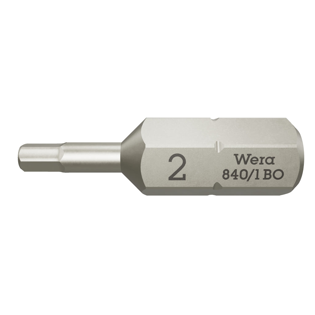 Wera 056342 2.5 x 25mm Security Hex Bit - WR056342 - KC Tool