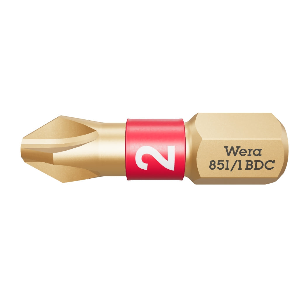 Wera 056402 #2 x 25mm Phillips BiTorsion Diamond Coated Bit - WR056402 - KC Tool