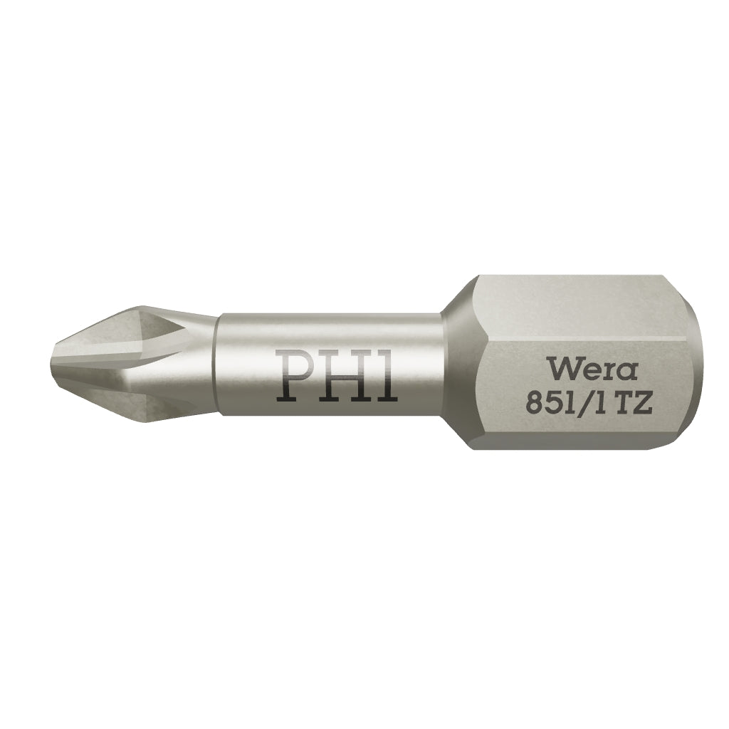 Wera 056505 #1 x 25mm Phillips Torsion Bit - WR056505 - KC Tool