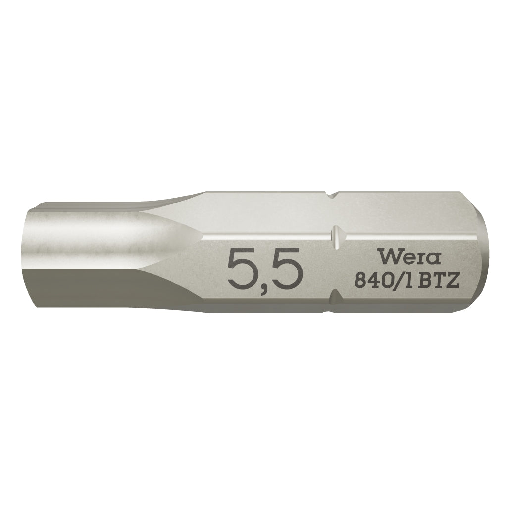 Wera 056686 Hex-Plus 5.5 x 25mm Insert Bit - WR056686 - KC Tool