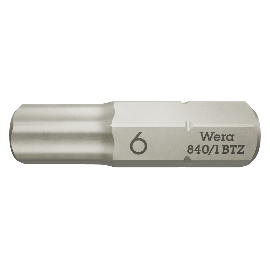 Wera 056687 Hex-Plus 6 x 25mm Insert Bit - WR056687 - KC Tool