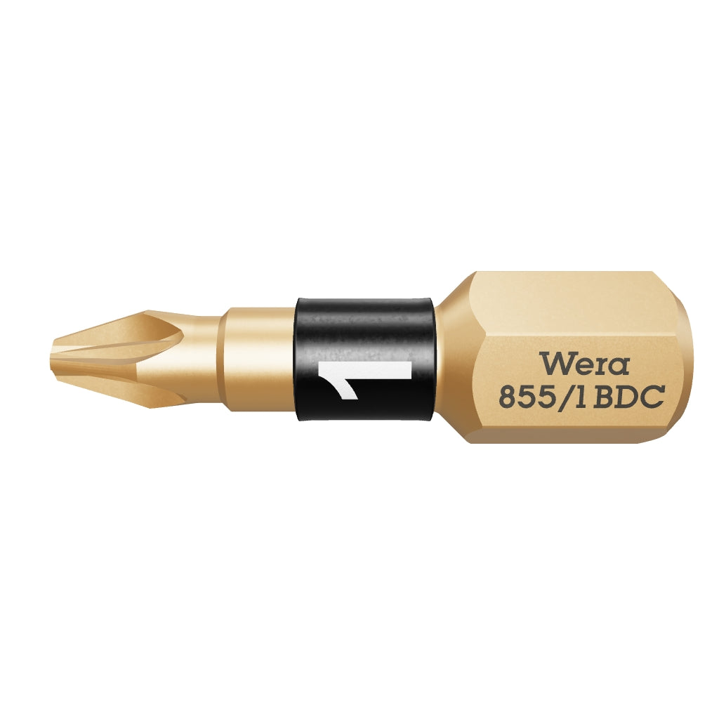 Wera 056700 #1 x 25mm Pozidriv BiTorsion Diamond Coated Bit - WR056700 - KC Tool