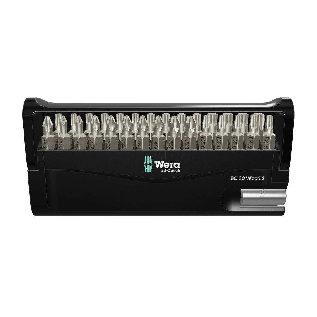 Wera 057438 Bit-Check 30 Wood 2 SB, 30 Pieces - WR057438 - KC Tool