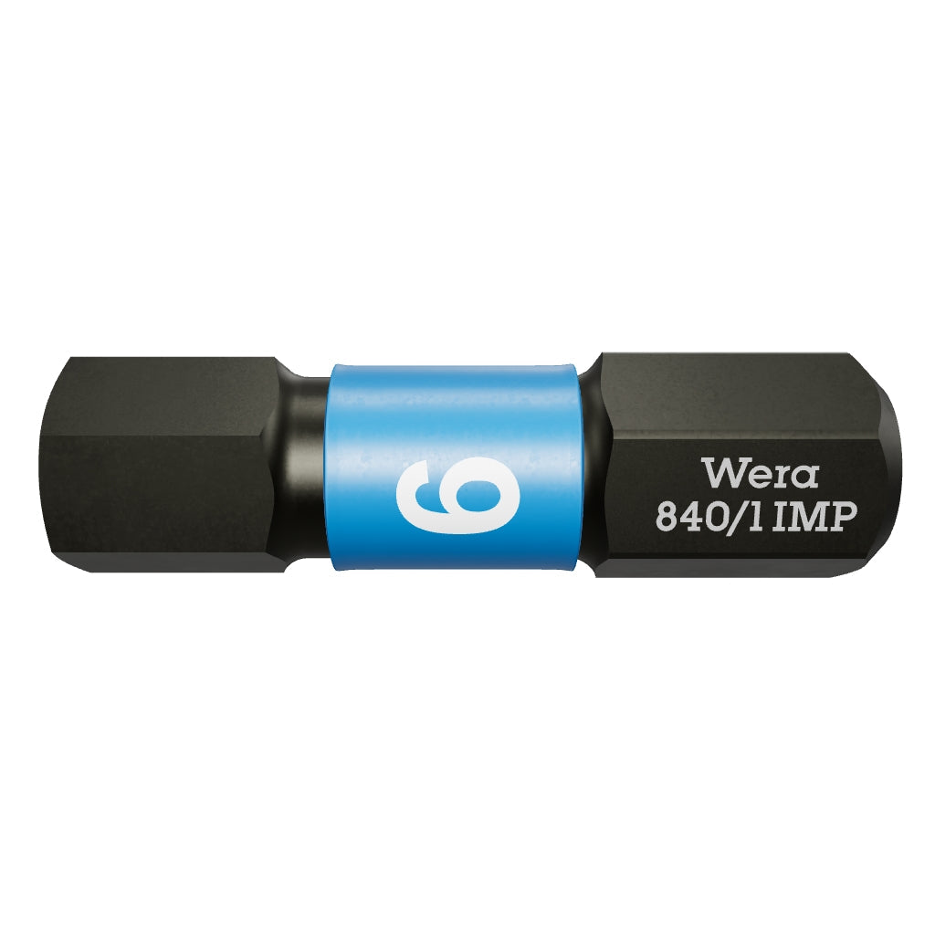 Wera 057606 6 x 25mm Hex Impaktor Diamond Coated Bit - WR057606 - KC Tool