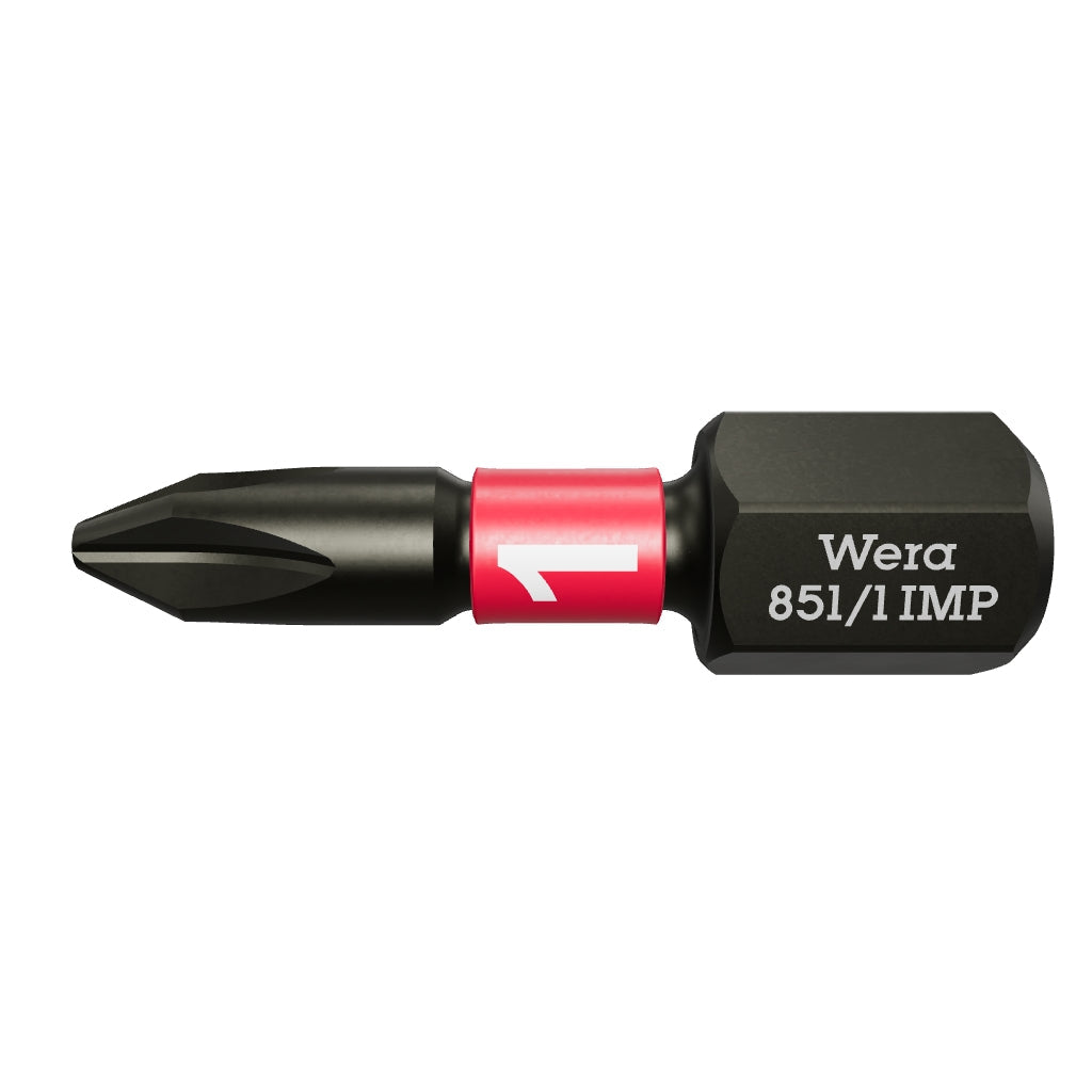Wera 057615 #1 x 25mm Phillips Impaktor Diamond Coated Bit - WR057615 - KC Tool