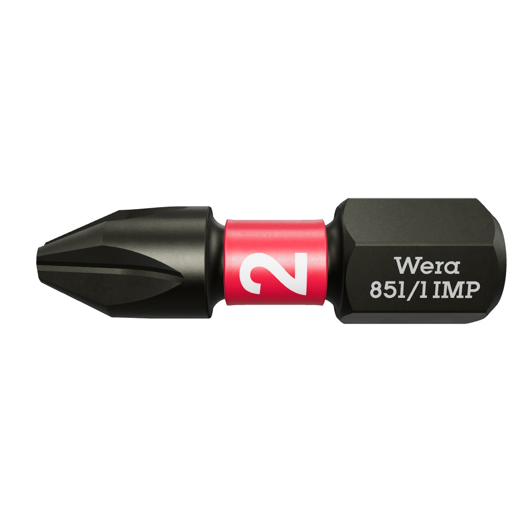 Wera 057616 #2 x 25mm Phillips Impaktor Diamond Coated Bit - WR057616 - KC Tool