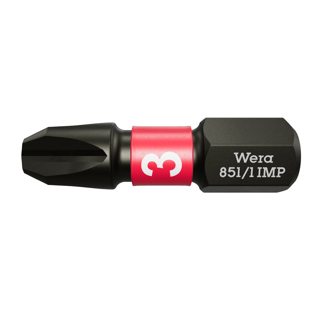Wera 057617 #3 x 25mm Phillips Impaktor Diamond Coated Bit - WR057617 - KC Tool