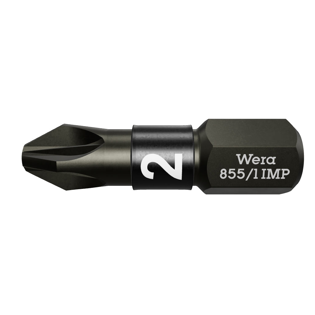 Wera 057621 #2 x 25mm Pozidriv Impaktor Diamond Coated Bit - WR057621 - KC Tool
