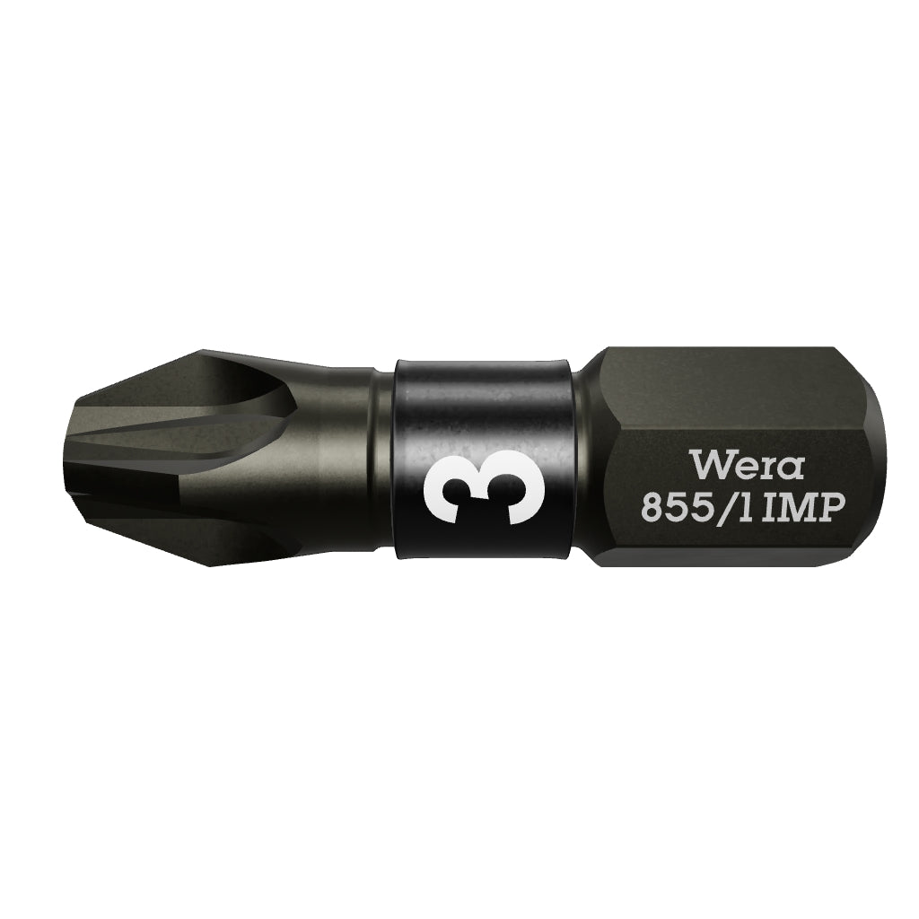Wera 057622 #3 x 25mm Pozidriv Impaktor Diamond Coated Bit - WR057622 - KC Tool