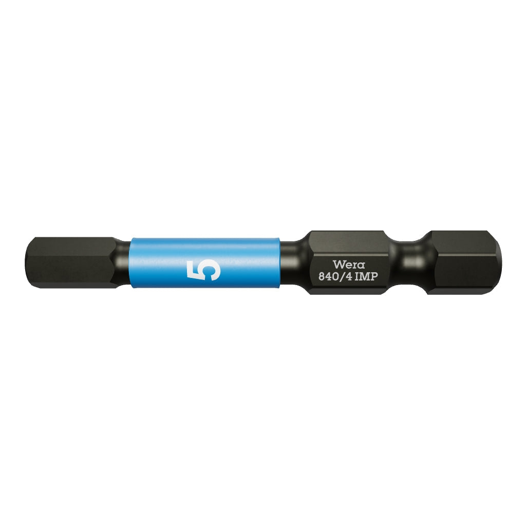 Wera 057645 5 x 50mm Hex Impaktor Diamond Coated Power Bit - WR057645 - KC Tool
