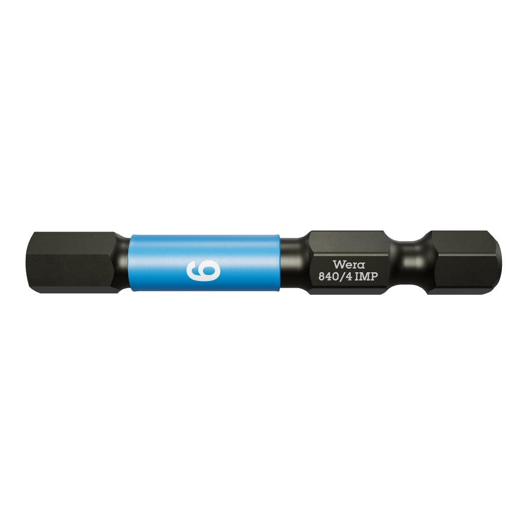 Wera 057646 6 x 50mm Hex Impaktor Diamond Coated Power Bit - WR057646 - KC Tool