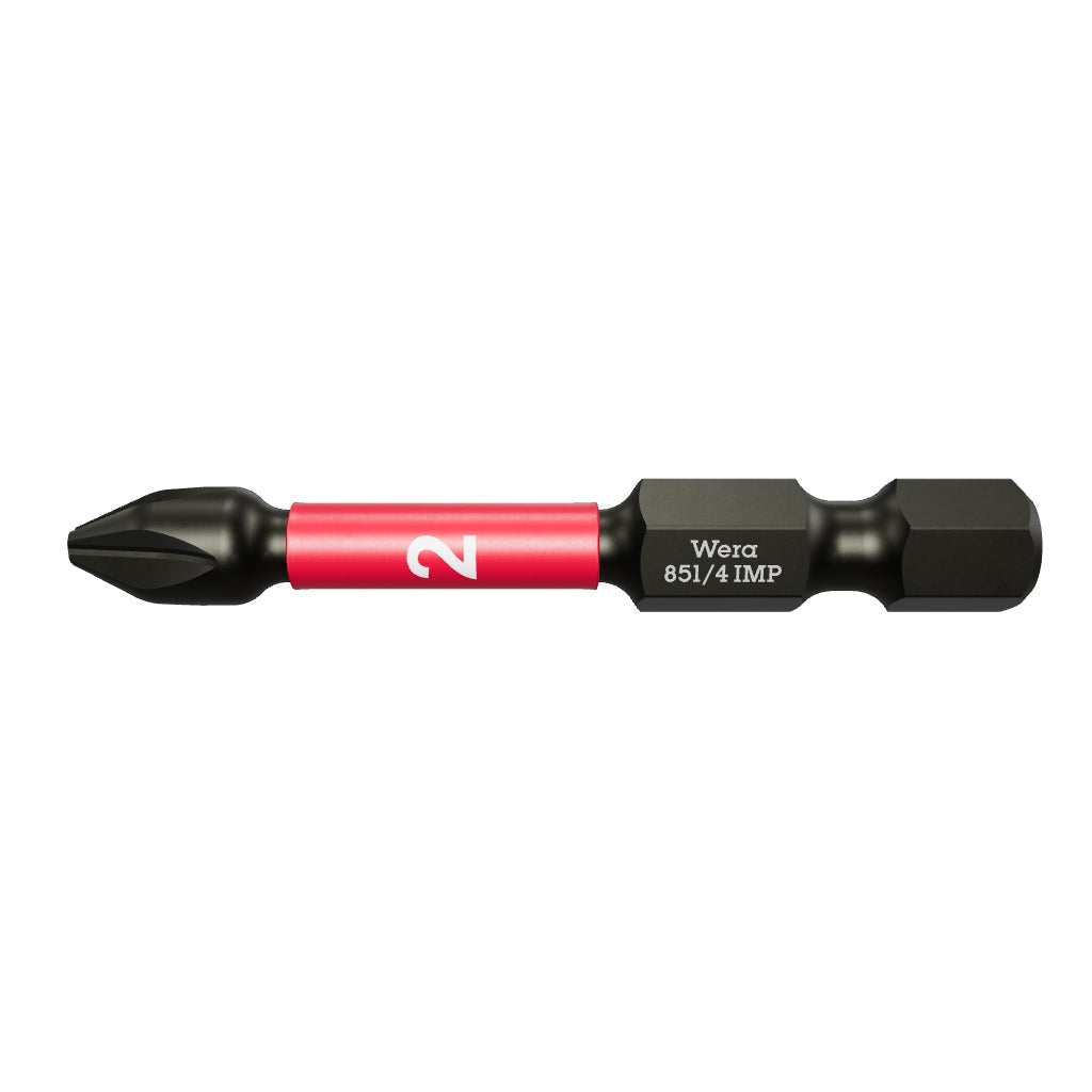 Wera 057656 #2 x 50mm Phillips Impaktor Diamond Coated Power Bit - WR057656 - KC Tool