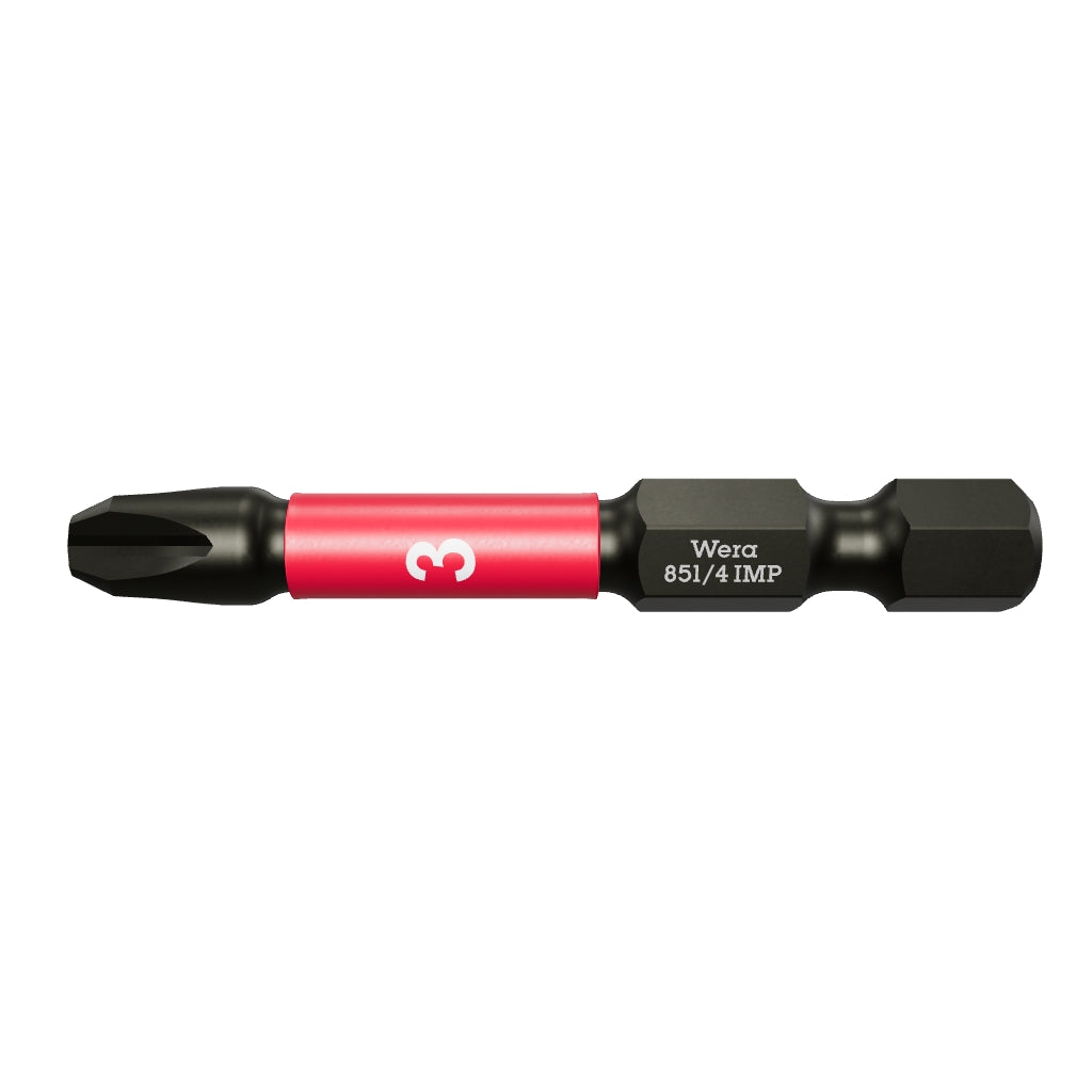 Wera 057657 #3 x 50mm Phillips Impaktor Diamond Coated Power Bit - WR057657 - KC Tool