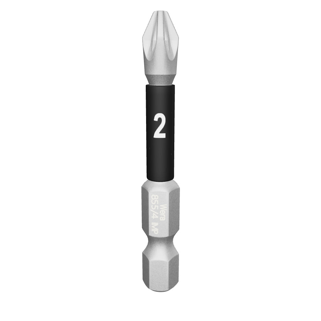 Wera 057661 #2 x 50mm Pozidriv Impaktor Diamond Coated Power Bit - WR057661 - KC Tool