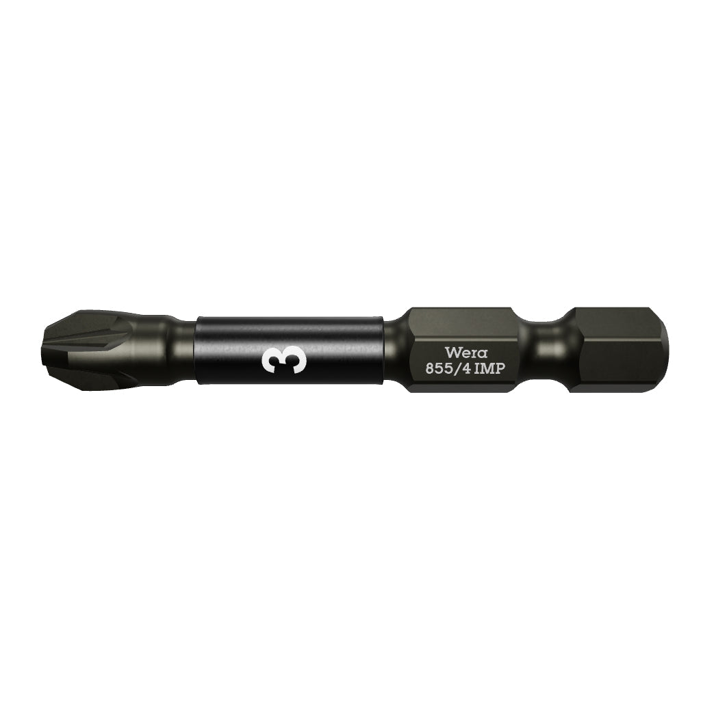 Wera 057662 #3 x 50mm Pozidriv Impaktor Diamond Coated Power Bit - WR057662 - KC Tool