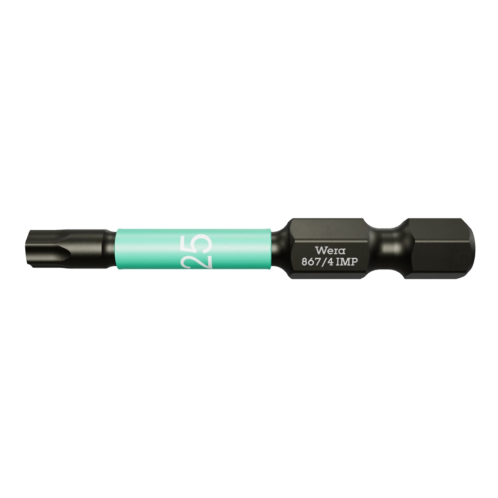 Wera 057665 T25 x 50mm TORX® Impaktor Diamond Coated Power Bit - WR057665 - KC Tool