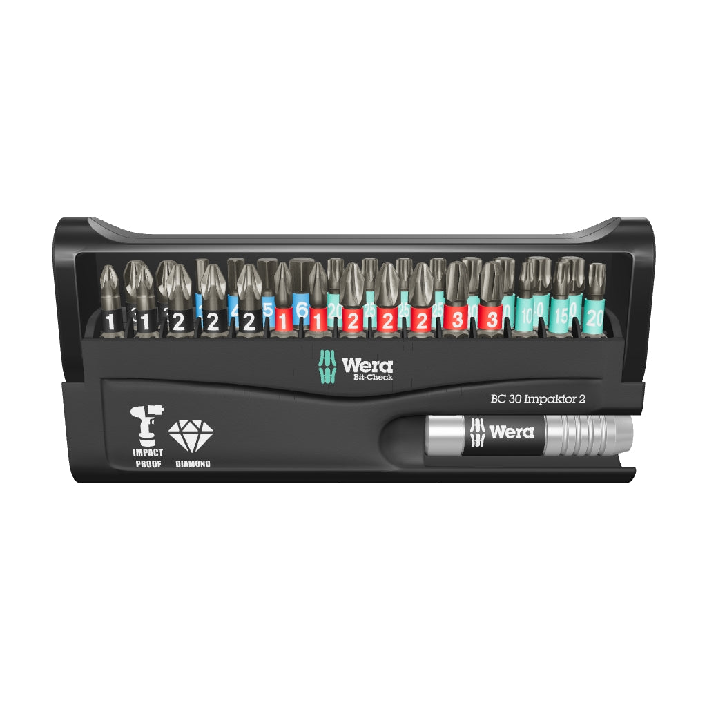 Wera 057697 Bit-Check 30 Impaktor 2, 30 Pieces - WR057697 - KC Tool