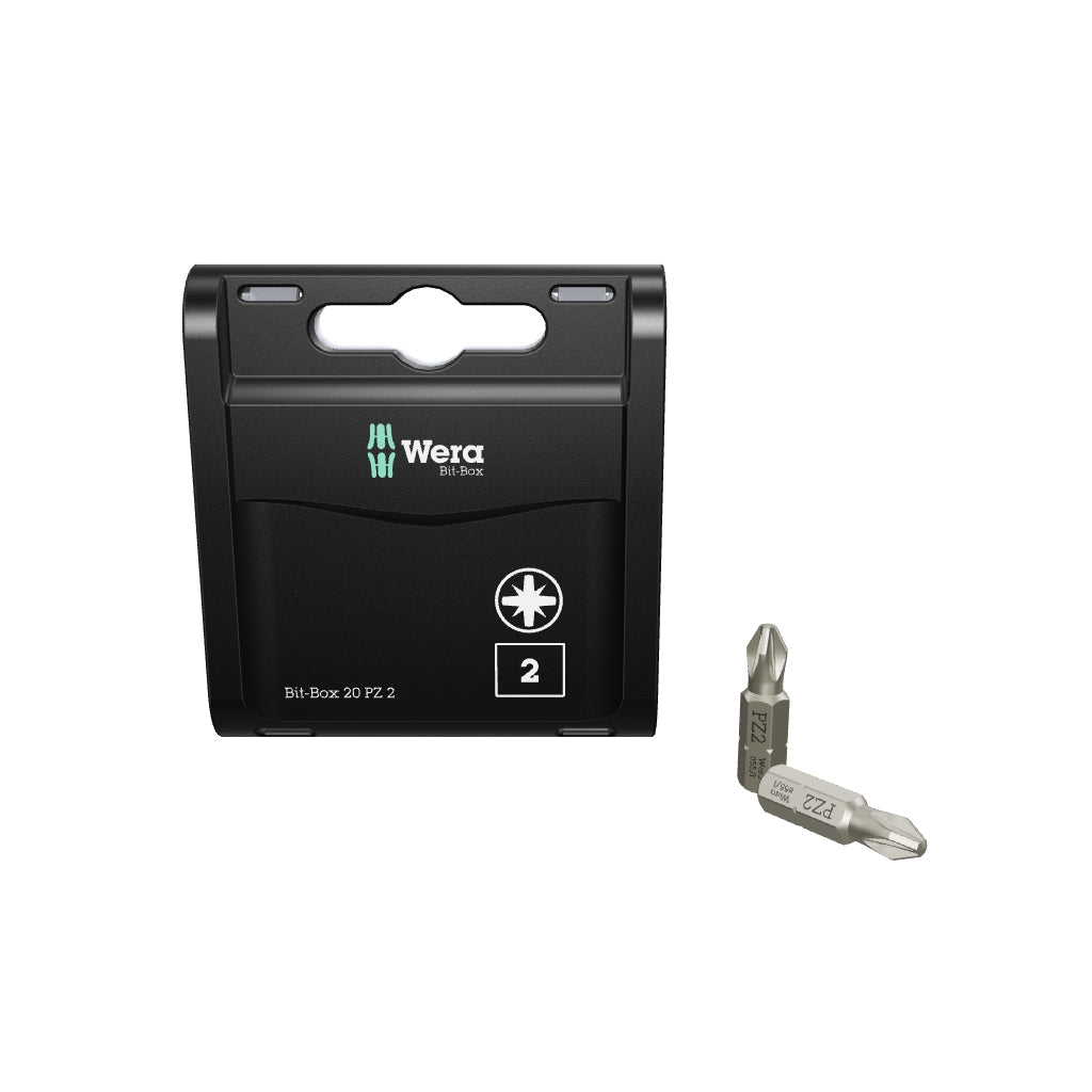 Wera 057760 Bit-Box 20 PZ Pozidriv #2 - WR057760 - KC Tool