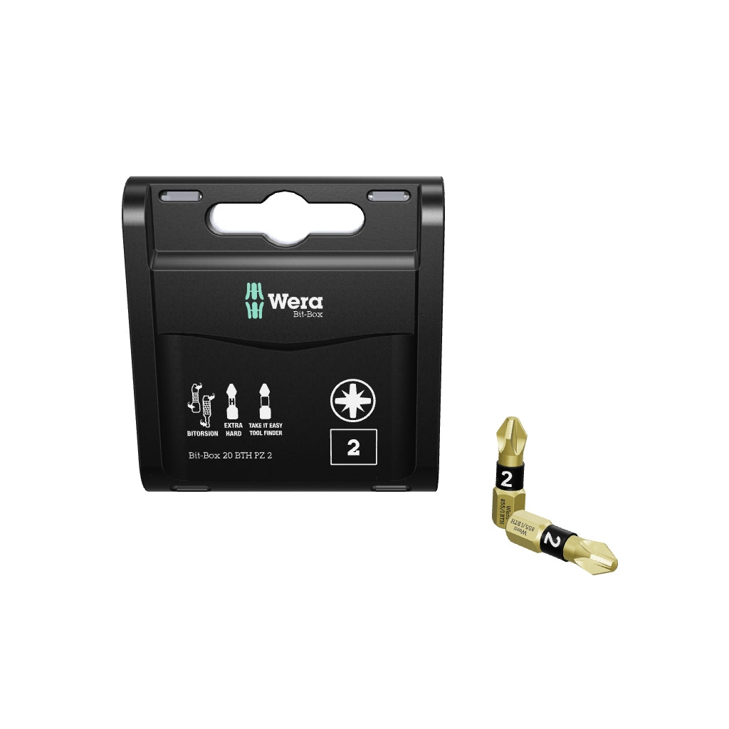 Wera 057762 Bit-Box 20 BTH PZ Pozidriv #2 - WR057762 - KC Tool