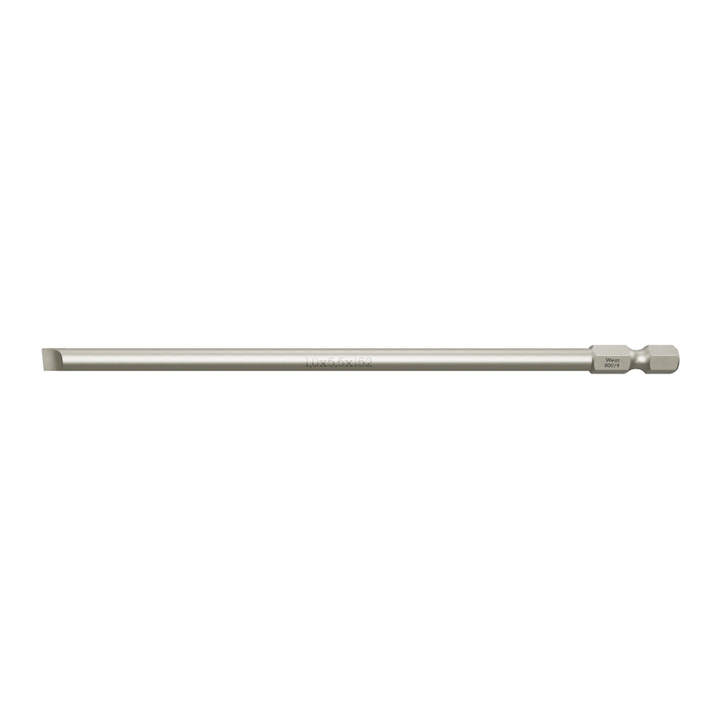 Wera 059452 1 x 5.5 x 152mm Slotted Power Bit - WR059452 - KC Tool