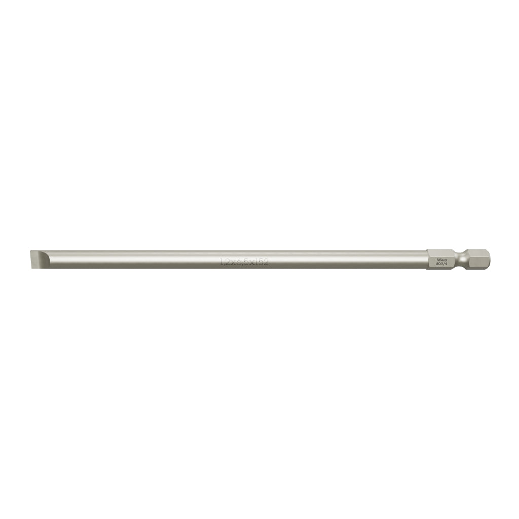 Wera 059453 1.2 x 6.5 x 152mm Slotted Power Bit - WR059453 - KC Tool