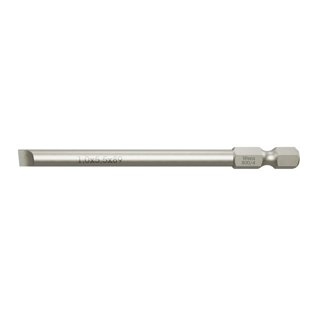 Wera 059488 1 x 5.5 x 89mm Slotted Power Bit - WR059488 - KC Tool