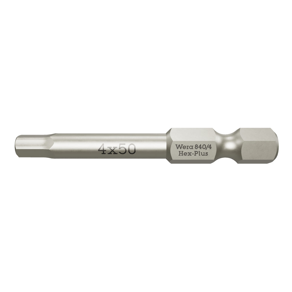 Wera 059610 4 x 50mm Hex Power Bit - WR059610 - KC Tool