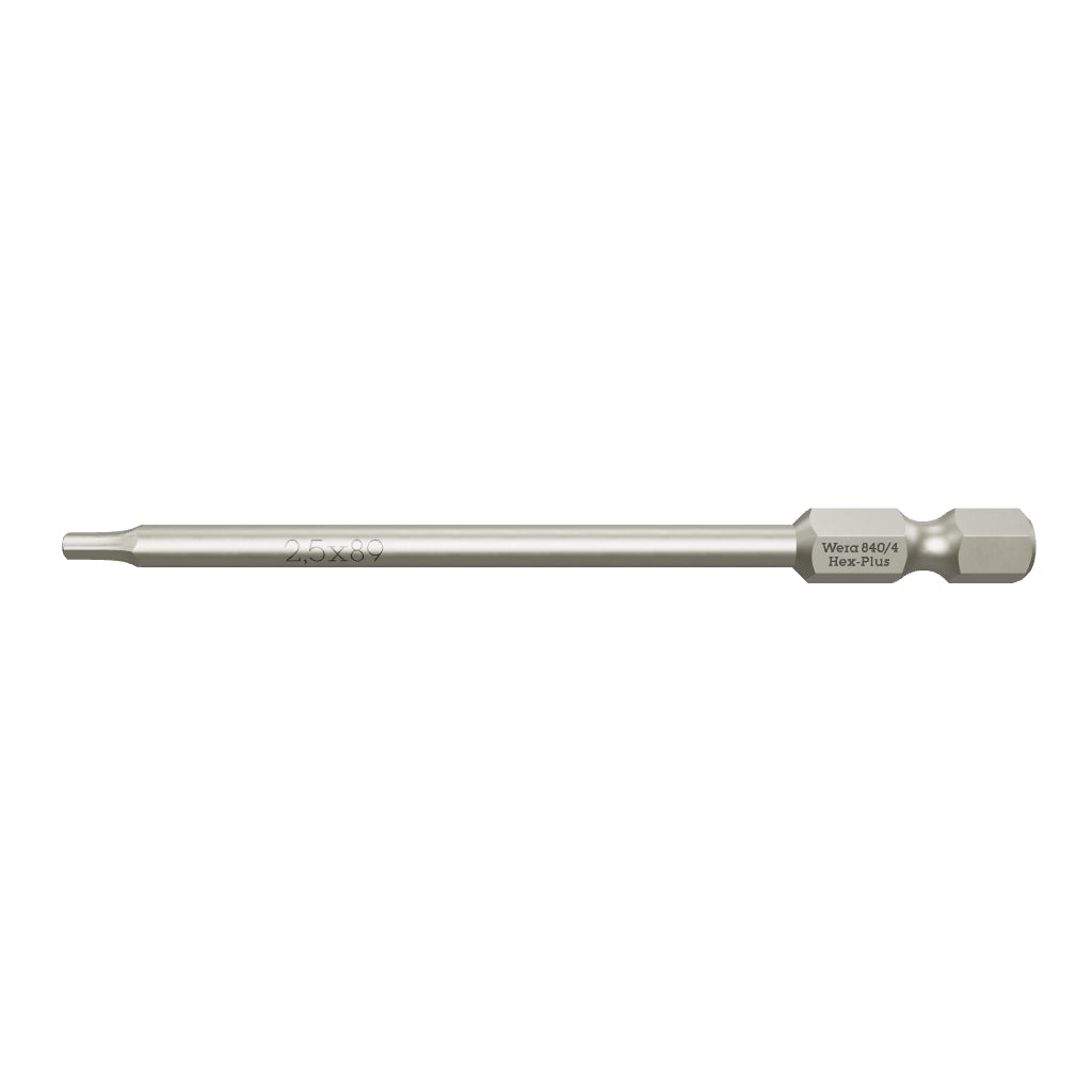 Wera 059629 2.5 x 89mm Hex Power Bit - WR059629 - KC Tool