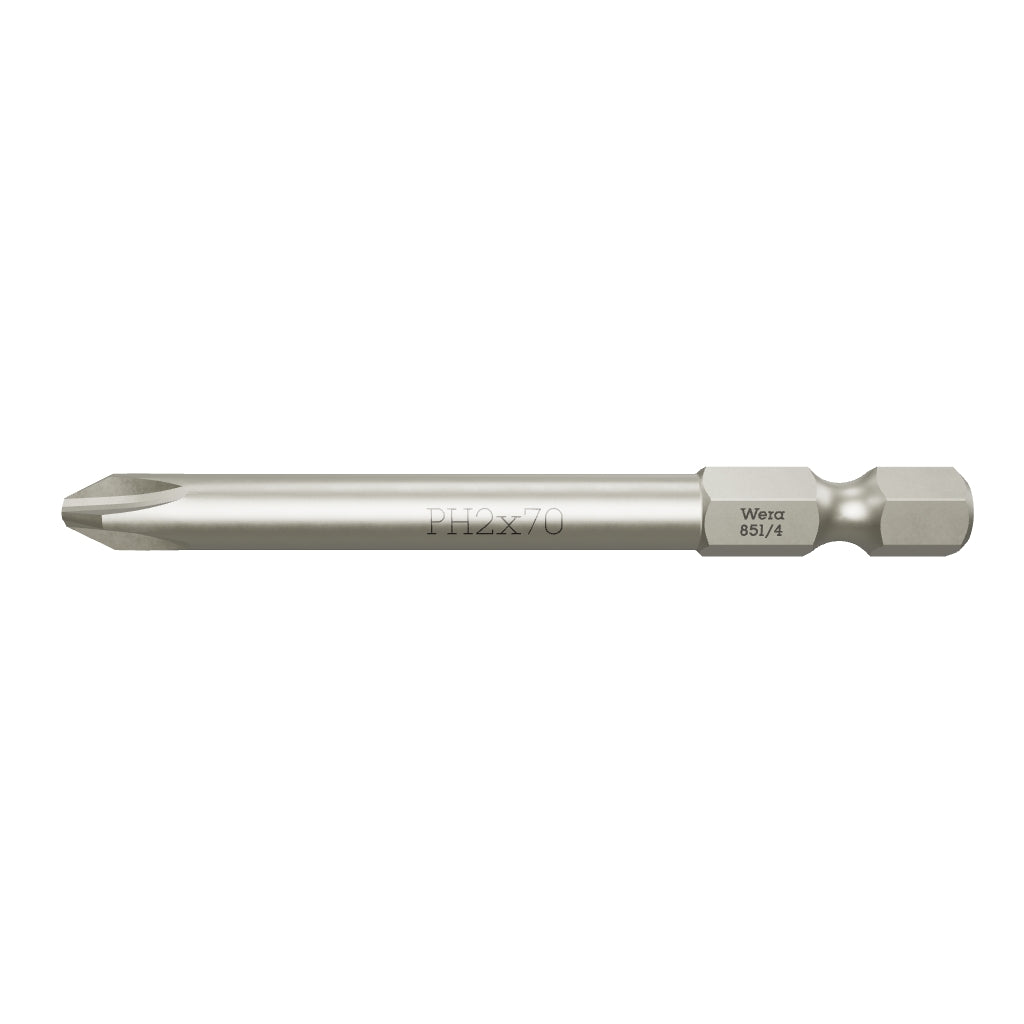Wera 059770 #2 x 70mm Phillips Power Bit - WR059770 - KC Tool